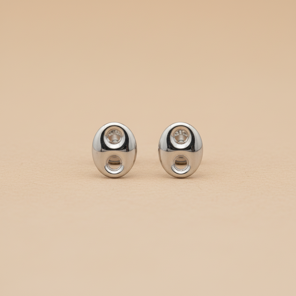 Topos en oro blanco 18K - vista frontal