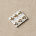 Topos Estrella - Oro y circones blancos