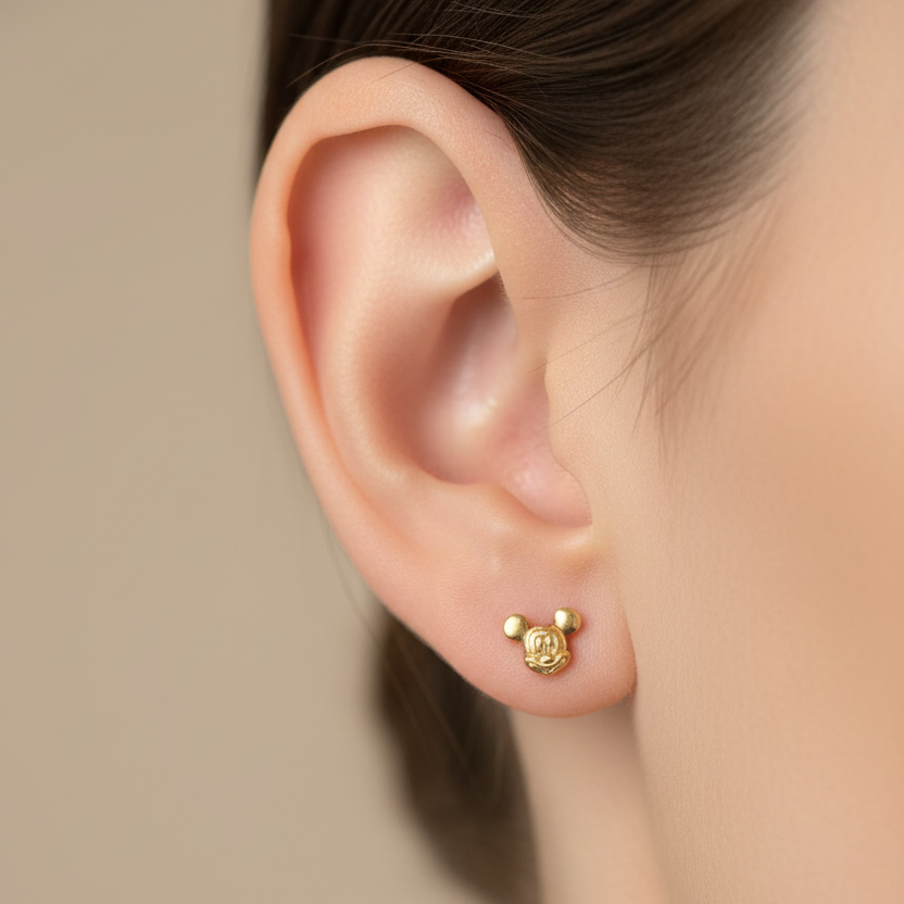 Topos Mickey Mouse en oro 18K - tamaño micro