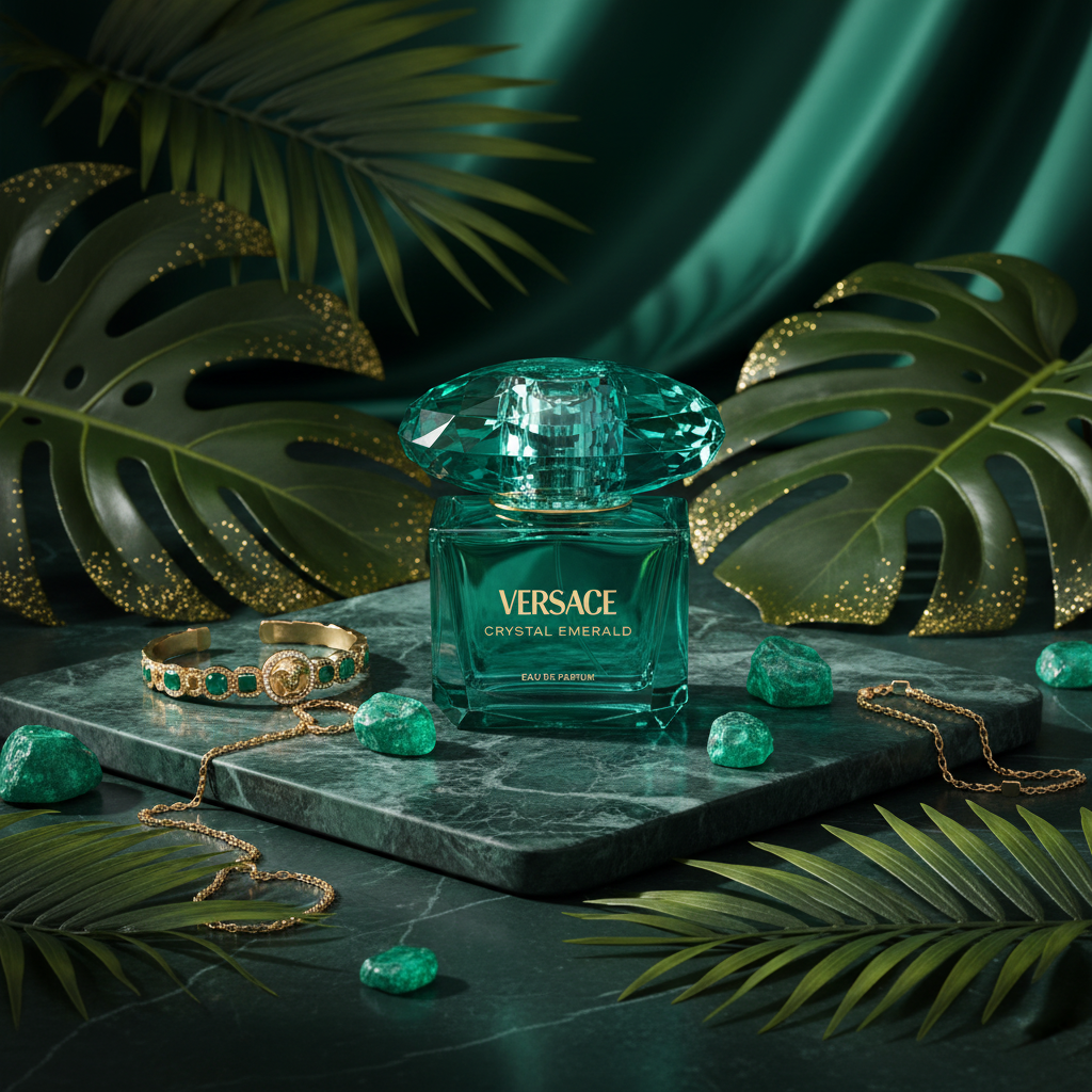 Versace Crystal Emerald - Lifestyle editorial